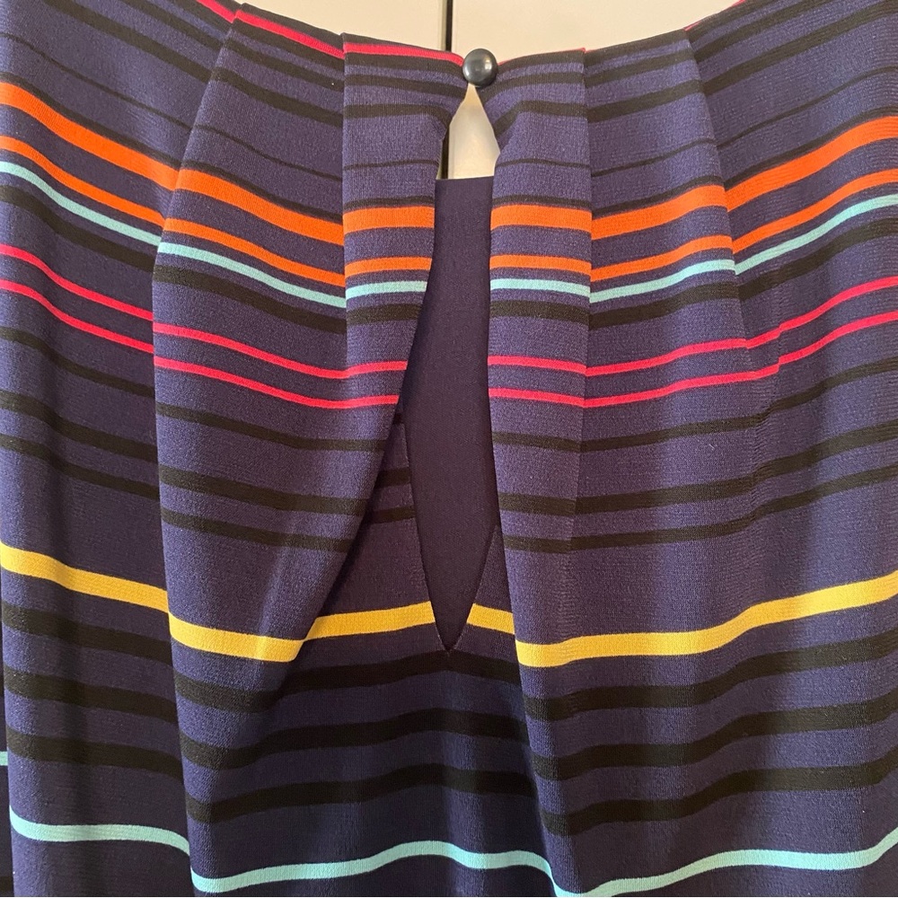 Maurice’s Women’s Multi Color Stripes Navy Sleeveless Maxi Dress 3X - Picture 6 of 11